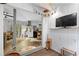 Bright living space offers views of the kitchen and the outside, with natural light streaming in at 2128 Adams Circle, Little River, SC 29566