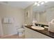 Simple bathroom featuring tiled floors, and a single vanity at 2151 Bridgeview Ct. # 3-405, North Myrtle Beach, SC 29582