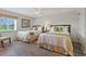 Comfortable bedroom with two twin beds and stylish decor at 2151 Bridgeview Ct. # 3-405, North Myrtle Beach, SC 29582