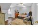 Cozy bedroom featuring a small bed, carpeted floors, neutral paint, and a TV for relaxing entertainment at 217 Myrtle Ln., Myrtle Beach, SC 29572