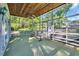 Spacious screened porch with a ceiling fan, offering a relaxing outdoor space at 217 Myrtle Ln., Myrtle Beach, SC 29572