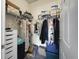 Walk-in closet with metal shelving and storage solutions for ample organization at 224 Castle Dr. # 1408, Myrtle Beach, SC 29579