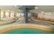 Spacious indoor lazy river with shallow water and tiled pathways, great for all ages at 2301 S Ocean Blvd. # 1202, North Myrtle Beach, SC 29582
