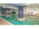Indoor lazy river with seating areas, perfect for relaxation and recreation at 2301 S Ocean Blvd. # 1202, North Myrtle Beach, SC 29582