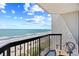 Enjoy the amazing beach view from the private balcony, perfect for relaxation and unwinding at 2401 S Ocean Blvd. # 752, Myrtle Beach, SC 29577