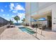 Relaxing hot tub next to the pool, surrounded by patio seating and beautiful ocean views in the background at 2401 S Ocean Blvd. # 752, Myrtle Beach, SC 29577