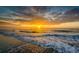Golden sunset over the ocean creates a serene and picturesque coastal landscape with light and color at 2401 S Ocean Blvd. # 752, Myrtle Beach, SC 29577
