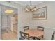 Dining room with seating for four at 2801 S Ocean Blvd. # 339, North Myrtle Beach, SC 29582