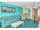 Comfortable living room with a sofa, recliner, and built-in cabinets at 2801 S Ocean Blvd. # 339, North Myrtle Beach, SC 29582