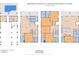 Detailed floor plan showcasing layout of rooms, balconies, and square footage at 2808 N Ocean Blvd., North Myrtle Beach, SC 29582