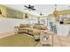 Inviting living room features a comfortable sofa, stylish decor, and an open layout at 2808 N Ocean Blvd., North Myrtle Beach, SC 29582