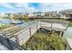 Wooden dock providing access to waterfront, surrounded by marsh grass at 314 45Th Ave. N, North Myrtle Beach, SC 29582