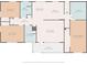 Detailed floor plan showcases layout of bedrooms, bathrooms, kitchen, living room, laundry, and porch at 3934 North Fraser St., Georgetown, SC 29440