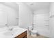 Bathroom featuring a vanity, toilet, and a shower-tub combination with tile flooring at 4009 Alvina Way, Myrtle Beach, SC 29579