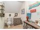 Quaint bathroom with rustic vanity, vintage decor, and a compact layout ideal for a smaller space at 487 Lantana Circle, Georgetown, SC 29440
