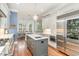 Gourmet kitchen with stainless steel appliances, custom island, and bright, open design at 487 Lantana Circle, Georgetown, SC 29440