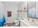 Cozy bathroom featuring new toilet, sink, vanity and modern flooring at 5036 Billy K Trail, Myrtle Beach, SC 29579