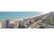 Expansive aerial view of Myrtle Beach condos with stunning views of the Atlantic Ocean at 5200 N Ocean Blvd. # 833, Myrtle Beach, SC 29577