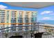 View from the balcony of the ocean and neighboring condo buildings at 5200 N Ocean Blvd. # 833, Myrtle Beach, SC 29577
