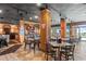 Restaurant seating area featuring a Surf Board and ocean view at 5200 N Ocean Blvd. # 833, Myrtle Beach, SC 29577