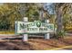 The Myrtle Beach State Park sign welcomes visitors with its natural setting and pristine signage at 617 Hibiscus Ave. # 617, Myrtle Beach, SC 29577