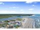 Stunning aerial view of the condo complex at 6302 North Ocean Blvd near the beautiful beach and coastline at 6302 N Ocean Blvd. # G-3, North Myrtle Beach, SC 29582