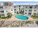 This complex has a relaxing in-ground pool surrounded by lush greenery and comfortable seating areas at 6302 N Ocean Blvd. # G-3, North Myrtle Beach, SC 29582