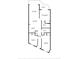 Detailed floor plan featuring two bedrooms, a living room, a balcony, and two baths at 7100 N Ocean Blvd. # 317, Myrtle Beach, SC 29572