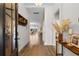 Welcoming foyer with hardwood floors and a view into the spacious living areas at 8077 Fort Hill Way, Myrtle Beach, SC 29579