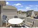 Picturesque balcony showcasing a white table and chairs, ideal for outdoor dining and relaxing at 829 9Th Ave. S, North Myrtle Beach, SC 29582