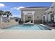 Relaxing pool area with an outdoor kitchen and ample seating, perfect for entertaining at 837 Bluff View Dr., Myrtle Beach, SC 29579