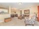 Cozy living room and dining area with neutral colors, comfortable seating, and modern decor at 8796 Cloister Dr. # B, Surfside Beach, SC 29575