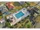 Aerial view of community pool with ample seating and landscaping at 985 Shipmaster Ave., Myrtle Beach, SC 29579