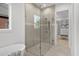 Beautiful bathroom with frameless shower and walk-in closet access at 985 Shipmaster Ave., Myrtle Beach, SC 29579