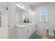 Bright bathroom with double sink vanity, lots of storage and modern fixtures at 985 Shipmaster Ave., Myrtle Beach, SC 29579