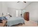 Neutral bedroom with ceiling fan, carpeted floors and closet at 101 Winding Path Dr., Loris, SC 29569