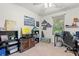 Bedroom with ceiling fan, carpeted floors and a window at 101 Winding Path Dr., Loris, SC 29569