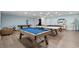 Spacious game room featuring a pool table, ping pong tables, foosball, and dart board for entertainment at 1011 Maxwell Dr., Little River, SC 29566
