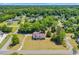 A birds-eye view of the property, nestled among trees and showcasing its peaceful setting and access roads at 1014 Academy Dr., Conway, SC 29526