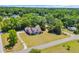 A stunning aerial view showcasing the property's location amidst lush greenery and serene surroundings at 1014 Academy Dr., Conway, SC 29526