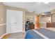 A bedroom featuring closet, desk and media center with a view from the bed at 1014 Academy Dr., Conway, SC 29526