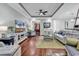 Bright and airy living room with hardwood floors and comfortable seating at 1033 Tuckers Rd., Pawleys Island, SC 29585