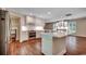 Updated kitchen with a stainless steel oven, custom cabinets, and hardwood floors at 107 Azalea Dr., Conway, SC 29526