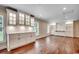 Bright living space with built-in cabinets and hardwood flooring at 107 Azalea Dr., Conway, SC 29526