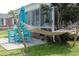 Relax in the backyard with comfortable hammock, perfect for enjoying the outdoors at 1145 Forest Dr., North Myrtle Beach, SC 29582