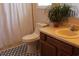 Cozy bathroom featuring a vanity, toilet and decorative flooring at 1145 Forest Dr., North Myrtle Beach, SC 29582