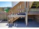 Outdoor shower with sink, providing convenience for beach goers at 126 N Waccamaw Dr. # 101, Garden City Beach, SC 29576