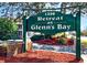 Retreat at Glenn's Bay community sign with lush landscaping provides a warm welcome at 1356 Glenns Bay Rd. # 208M, Surfside Beach, SC 29575