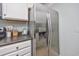 Modern stainless steel refrigerator with water and ice dispenser at 1356 Glenns Bay Rd. # 208M, Surfside Beach, SC 29575