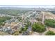 An aerial view showcases an entire neighborhood with views of a marsh and the ocean at 1400 James Island Ave., North Myrtle Beach, SC 29582